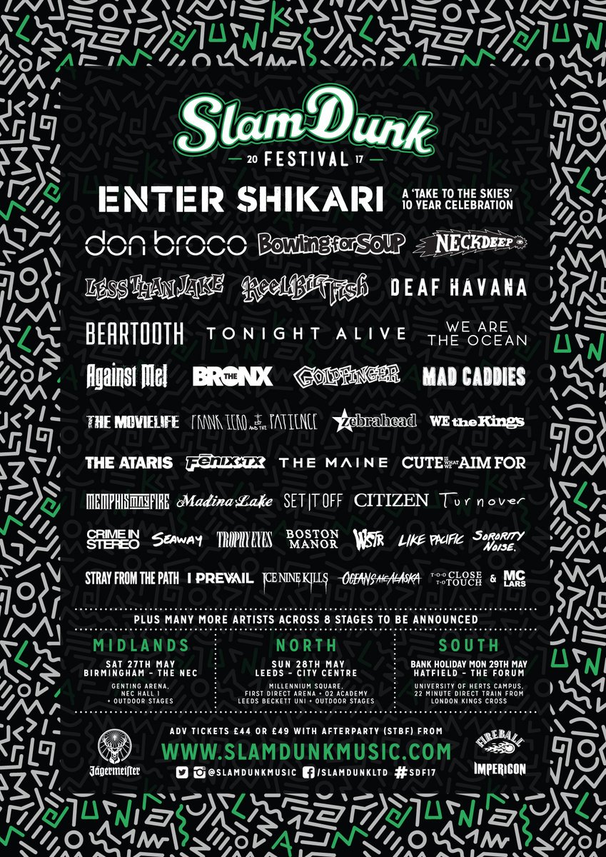 A whole bunch of new bands have been added to <a href="/SlamDunkMusic/">Slam Dunk Festival</a>'s already awesome line-up!
