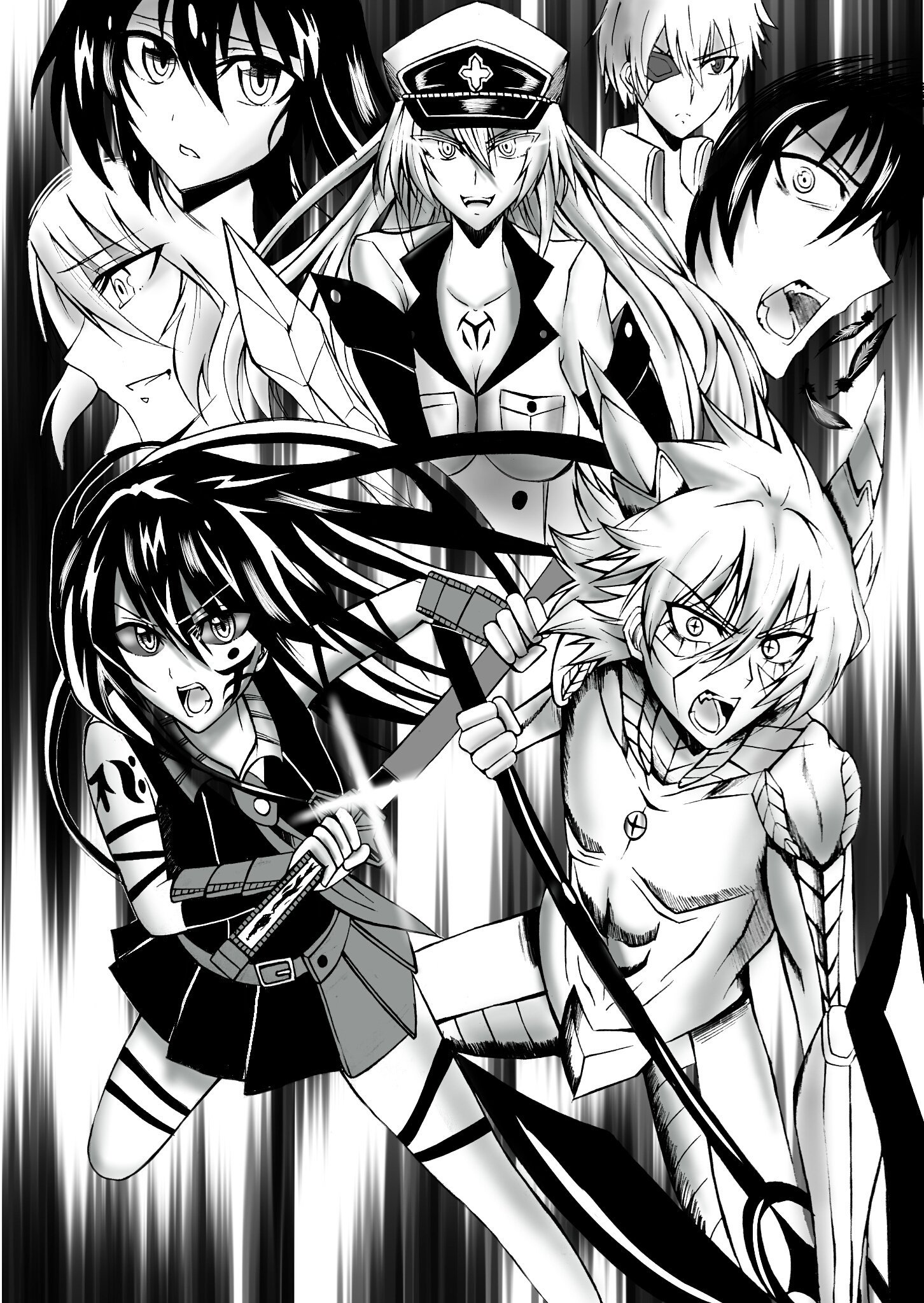 覚流 アカメが斬る 最終巻発売おめでとうございます 急ぎではありますがイラストを描かせて頂きました この6年間 アカメが斬る という漫画を読むことが出来て 本当に幸せでした アカ斬るは自分の人生も同然です ずっとずっと 忘れません アカ斬る