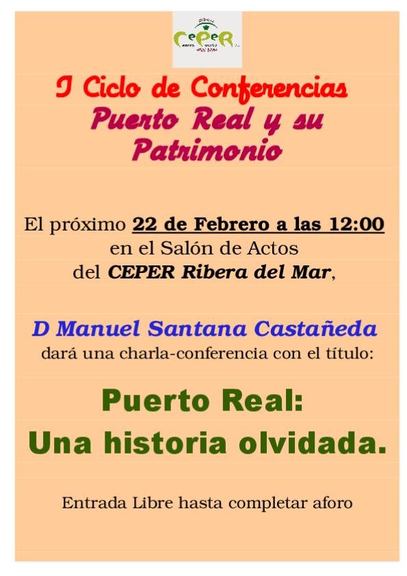Puertorealweb's tweet photo. Hoy #Conferencia de #Historia de #PuertoReal en el #Ceper #RiberadelMar de #ManuelSantana https://t.co/ROV35ZDsaF https://t.co/8RHDW2nVWj