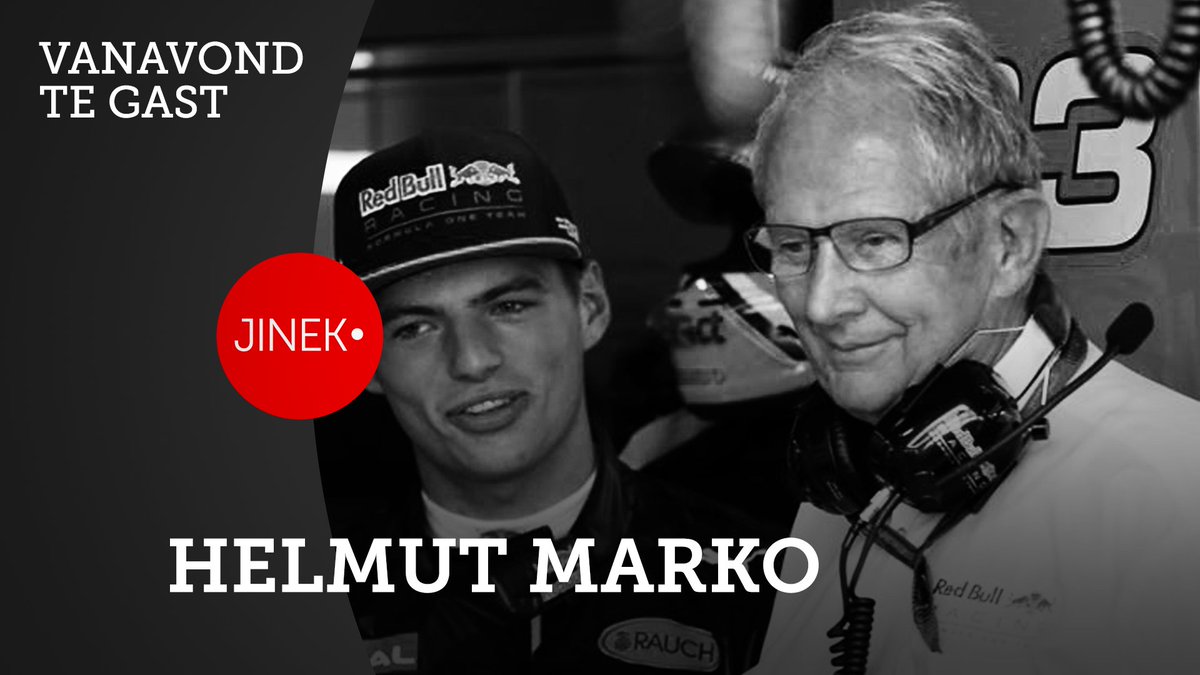 docu_series's tweet image. Vanavond is Helmut Marko te gast bij #jinek! Hij wordt gezien als de man achter het succes van Max Verstappen @Max33Verstappen.