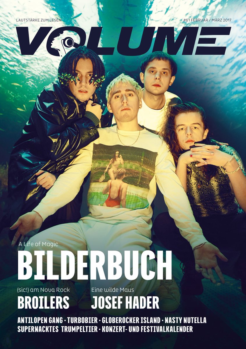 Hurra, neue #LautstärkezumLesen mit <a href="/bilderbuchmusik/">BILDERBUCH</a>, <a href="/BRLRS/">Broilers</a>, <a href="/antilopengang/">Antilopen Gang</a> und <a href="/TURBOBIER/">TURBOBIER</a> ist da: volume.at/magazin/m05/61/