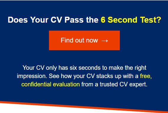Does your CV pass the 6 second test? ow.ly/9k8T309eTTz