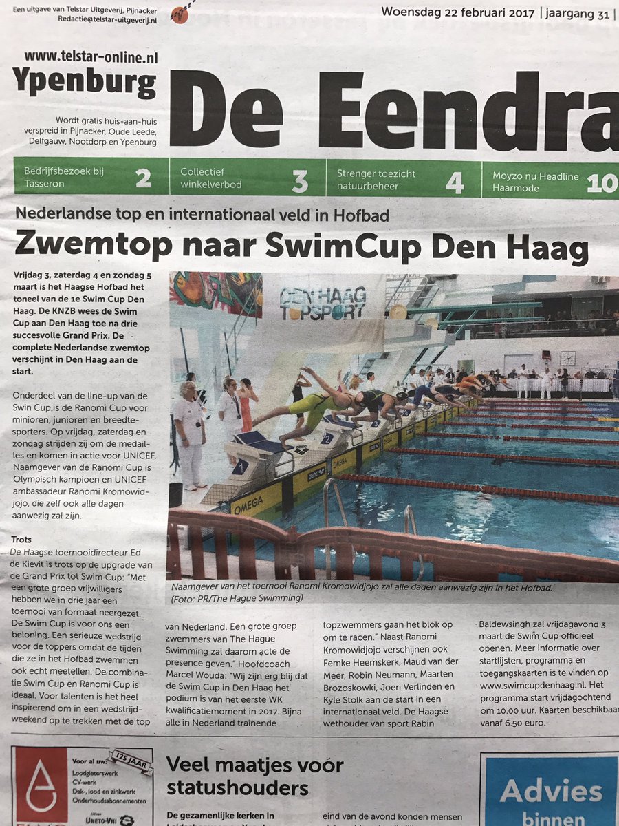 martinevdbelt's tweet photo. Mooie opsteker voor de fantastische inzet van de vrijwilligers in de afgelopen jaren #SwimCupDenHaag #RanomiCup #Hofbad https://t.co/rDMhiDlcgI