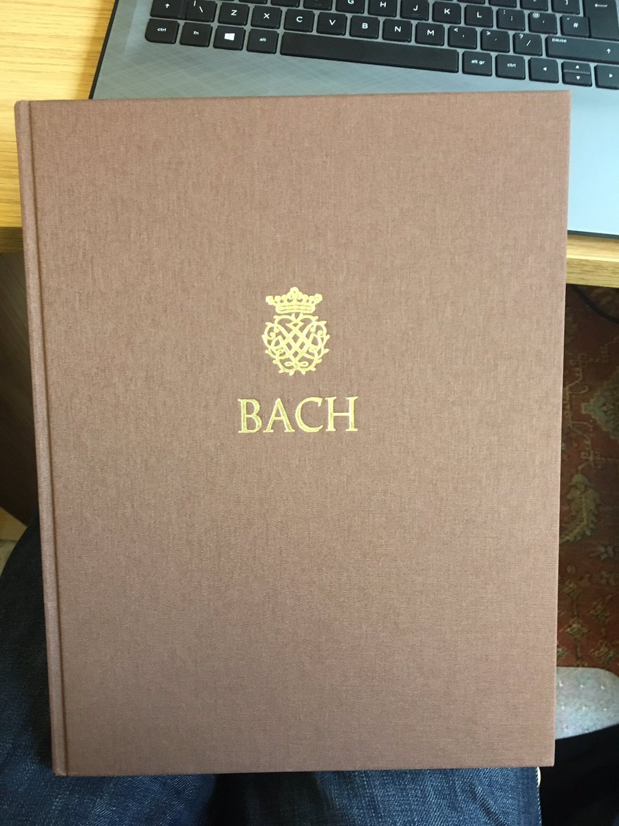 DunelmC_P's tweet photo. Our conductor's shiny @BarenreiterUK score has arrived! Get your tickets for our 13th March John Passion now at https://t.co/bPDwePiAzT https://t.co/3tuTt4DoN6