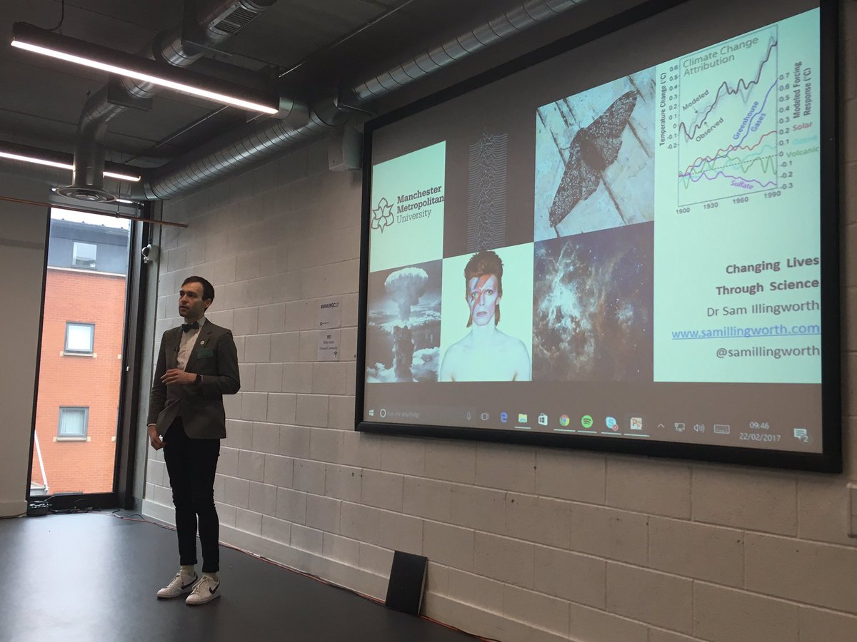 EECranmer's tweet photo. Delighted to have been a part of #MMUPGC17 ... finally we are off to a start! First keynote @samillingworth 'Changing lives through science' https://t.co/Fnjze6xH7W