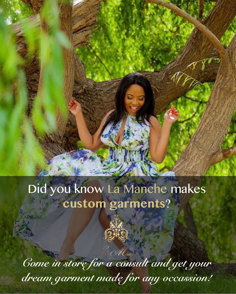 Yes ladies...
We can make you an outfit of your choice, come in for measurement 😉
9 Dover street Randburg
Info.lamanche@yahoo.com