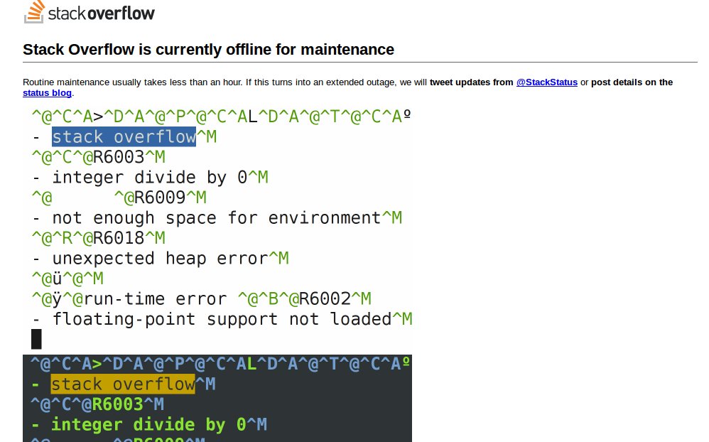 KenMacharia_'s tweet image. Stackoverflow is offline. Maybe their stack has finally overflowed #DevelopersNightmare
