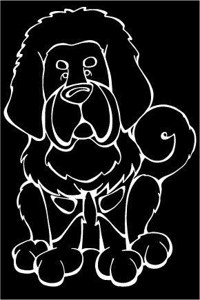 decaldogs's tweet image. Decal Dog of the Day: Tibetan Mastiff, Get a Car Window Sticker. decaldogs.com #dogsoftwitter #TibetanMastiff