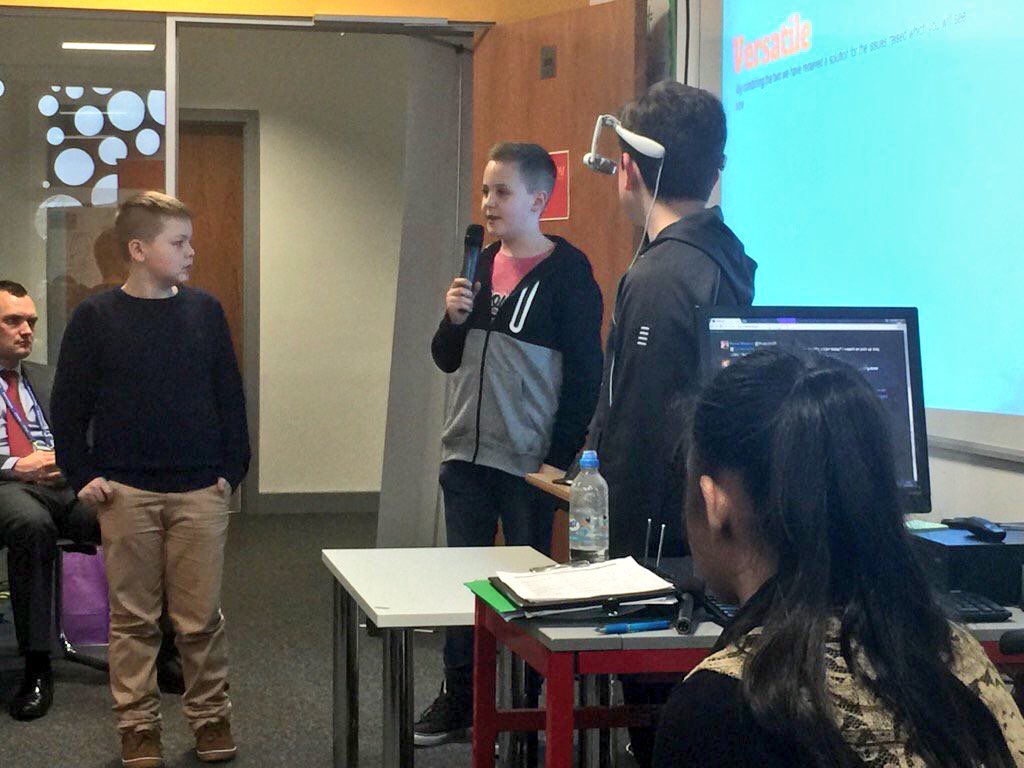 TamesideCollege's tweet photo. Final presentations by the teams for #TamesideHack and then prize giving. Can't wait to see who wins https://t.co/1x4haaz7PX