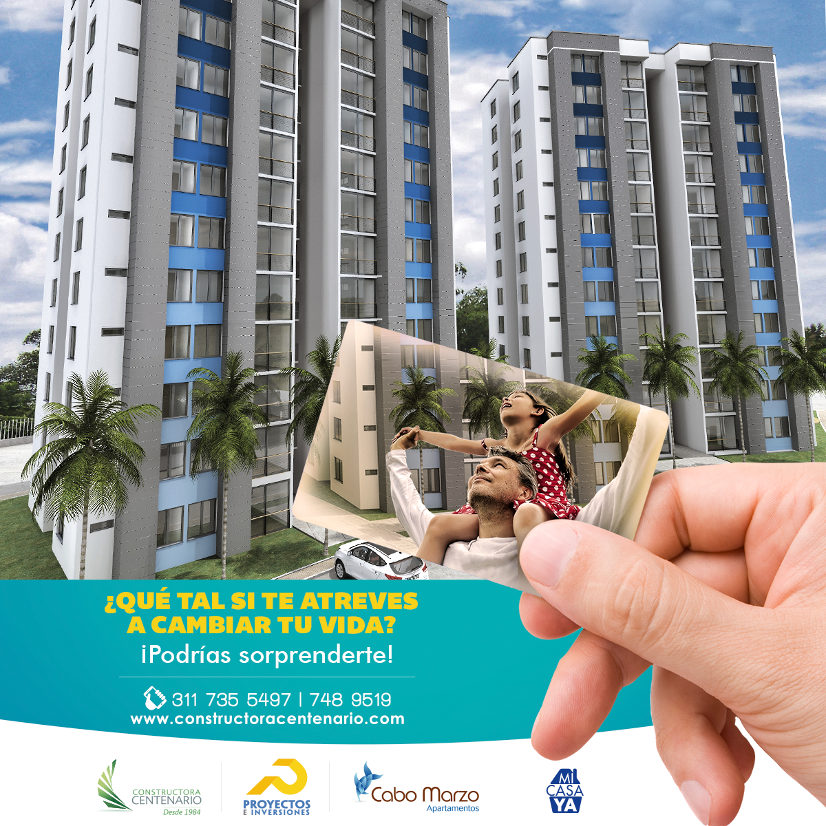 ConstCentenario's tweet photo. Déjate sorprender por #CaboMarzo #ApartamentosEnArmenia. => https://t.co/mCAWUmsX90 #ConstructoraCentenario #32AñosConstruyendoHogares https://t.co/NKaDYWNIFW