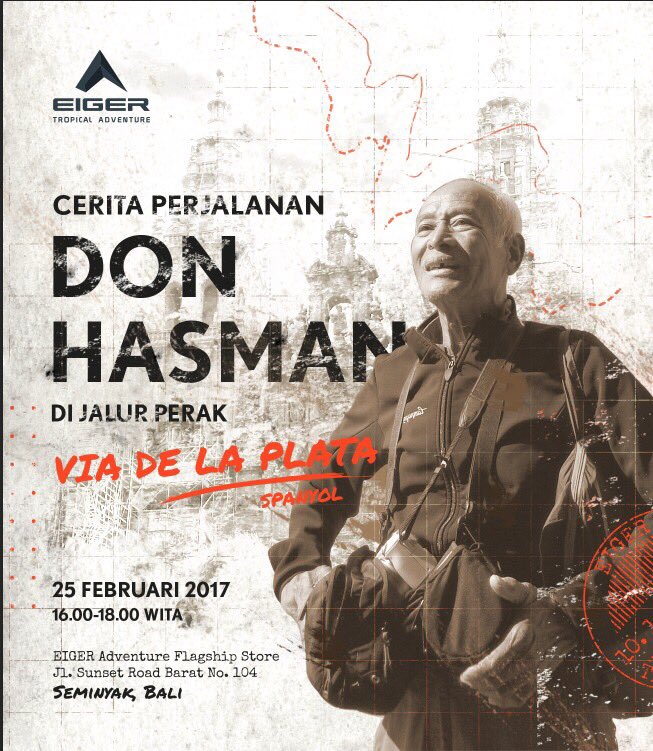 eigeradventure's tweet photo. Ayo jangan lupa merapat ke #EigerWeekendBlast Bali minggu ini. Kita kedatangan traveler sekaligus fotografer senior, Om Don Hasman! https://t.co/IvVsV9CbU8