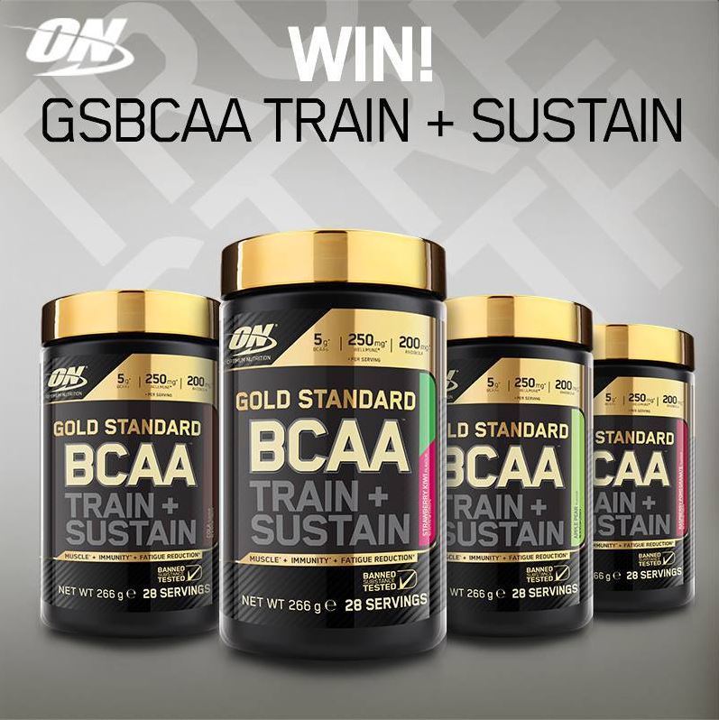 UKTeam_Optimum's tweet image. **Win**

RT &amp;amp; Follow for your chance to win a tub of #GoldStandard BCAA Train + Sustain #TeamON