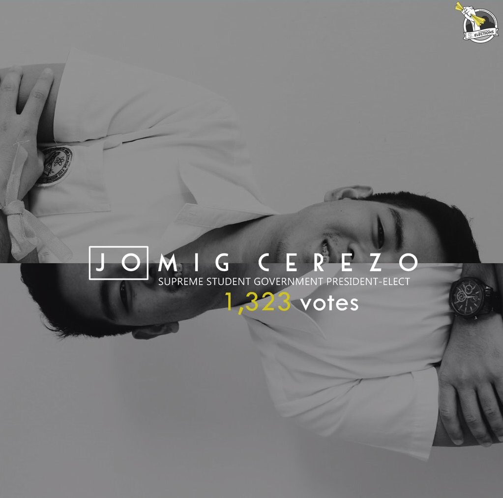 Congratulations, Mr. Jomig Cerezo!