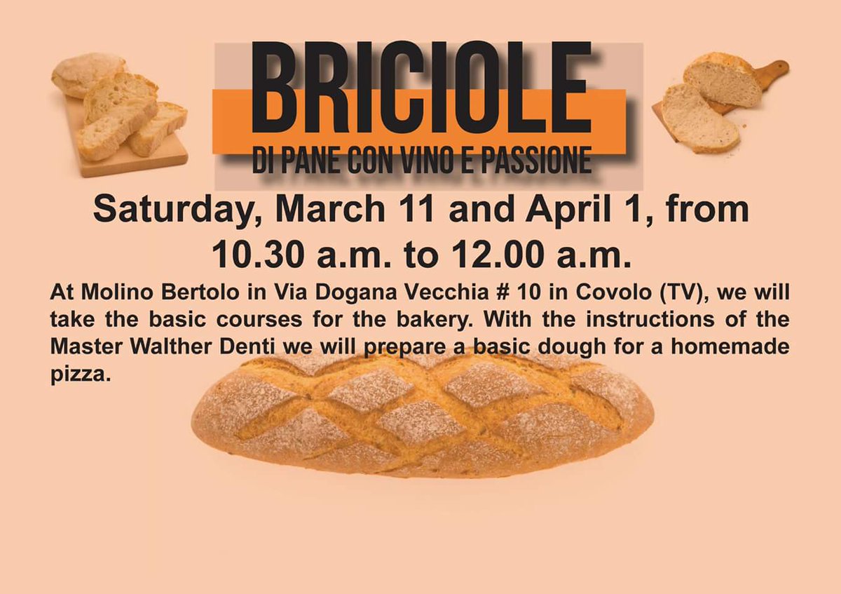LETERRE_vini's tweet photo. #savethedate #weekend #workshop #bakery #b&amp;b @terredibea #winetasting @TerreCastellaz #tour #proseccotour #winelover #foodiebloggers #pizza https://t.co/EIe8FrvTwT