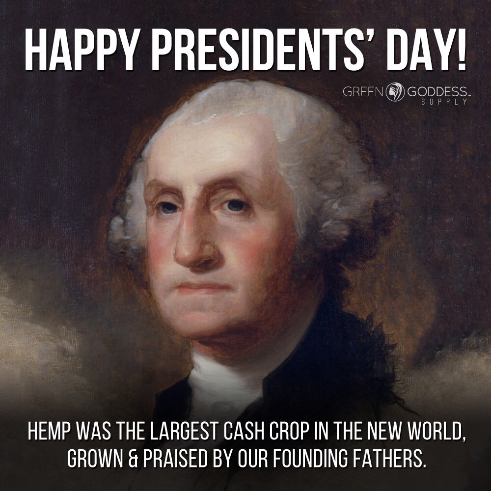 GreenGoddessSup's tweet photo. In honor of Washington's Birthday #presidentsday #washington #washingtonstoners #hemp #hempfarmers #hempseeds https://t.co/83T3ajfsc0
