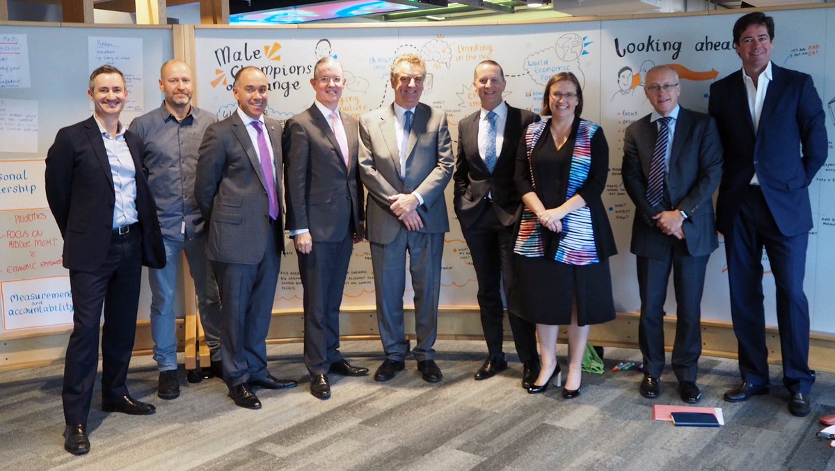 Kate_Jenkins_'s tweet photo. Great session with the Male Champions of Change (est. 2015) planning more action to advance #GenderEquality in 2017. Thx @LisaWadeOz @PwC https://t.co/VkkrLetqnQ