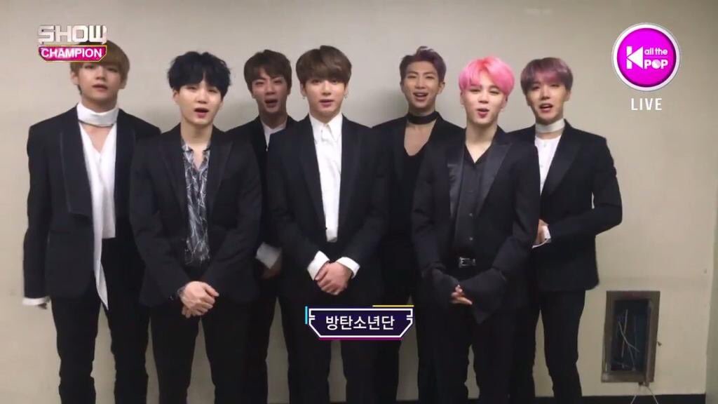 rqoze's tweet photo. BTS_National: 170222 BTS is no. 1 on this week MBC Show Champion!! 🏆✨💜congratulations guys!! BTS_twt #SpringDay1st… https://t.co/PLsgC3MVSn