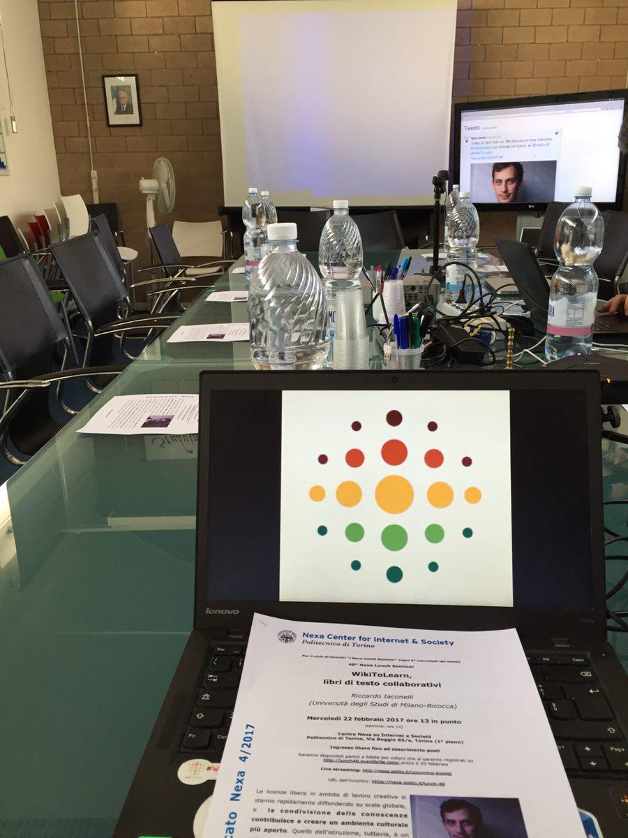 WikiToLearn's tweet photo. #WikiToLearn live from @nexacenter at 1pm (CEST), follow the entire event in live streaming --> https://t.co/xafQ8Bq3LW https://t.co/tPdW7jC35H
