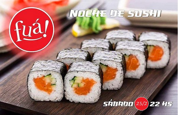 fuacyc's tweet photo. Éste sábado 25/2 a las 22 hs: Noche de Sushi!
Hacé tu reserva aquí: https://t.co/xejjWsonOn
Los esperamos! https://t.co/raMlfhe4UJ