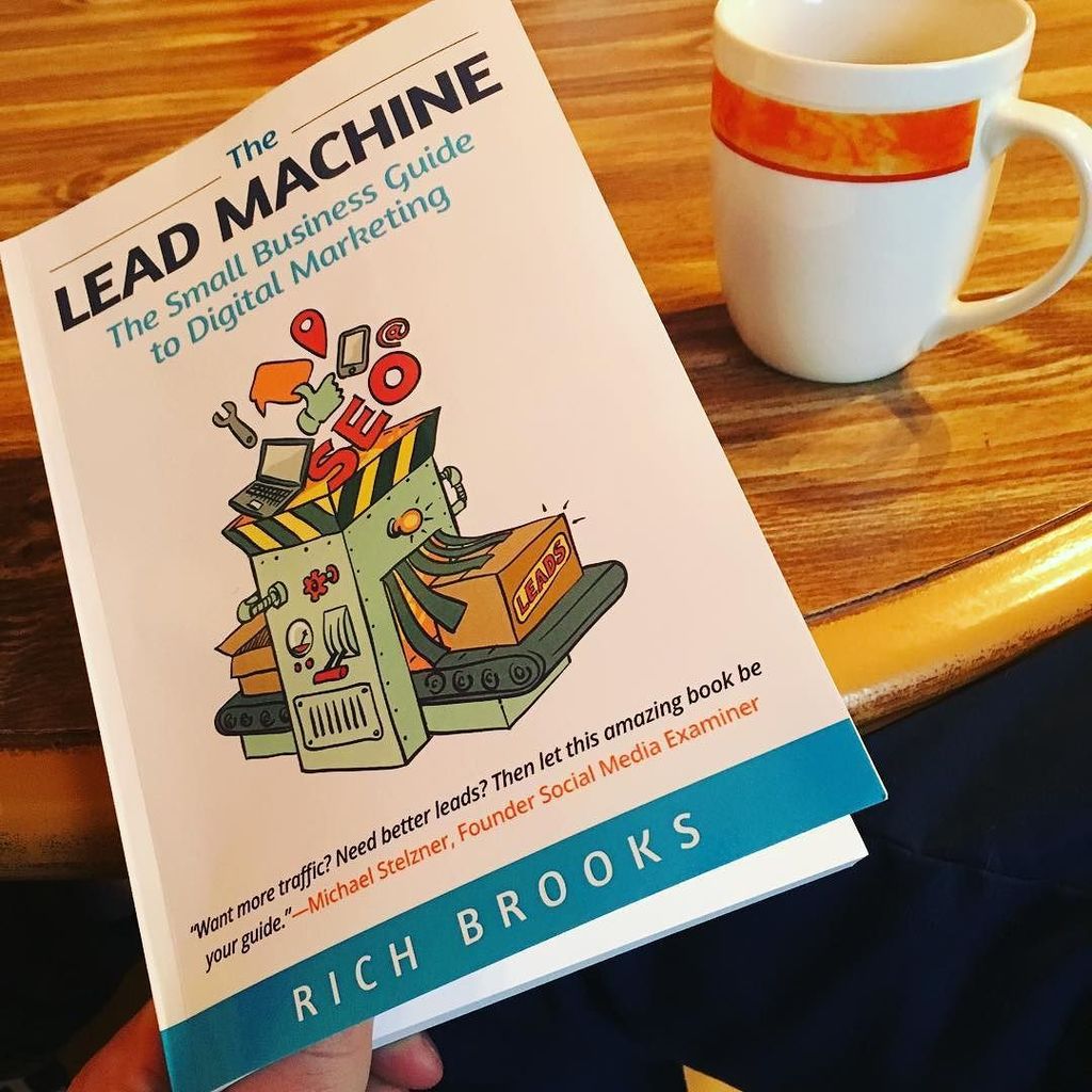 PatrickJLemieux's tweet photo. Starting my day with coffee and the new book from @therichbrooks #TheLeadMachine https://t.co/ZtaBqXQ3Ve https://t.co/fKw6jZGo5L