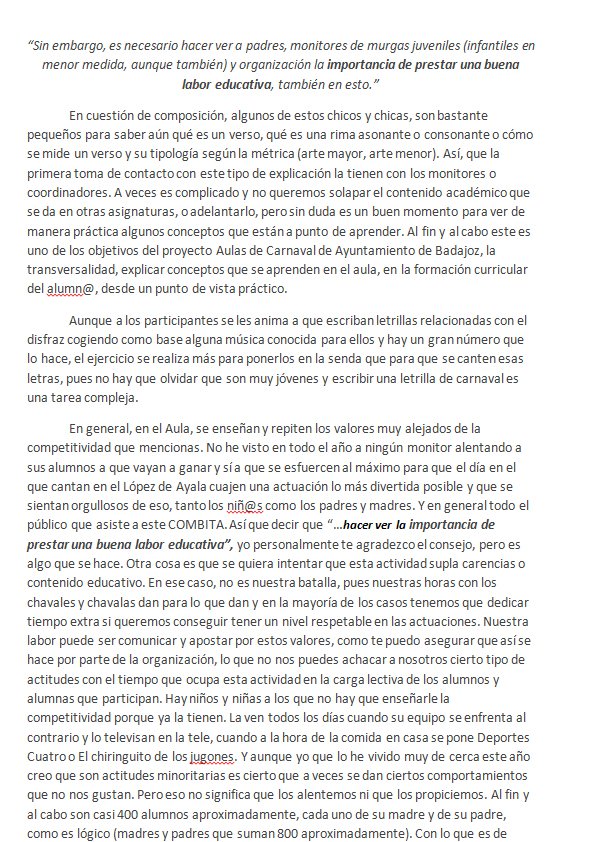 Capi_Chanfaina's tweet photo. Queridos amigos de @RdeSerpentina, querido @JACasablanca, yo también tengo una reflexión que hacer sobre vuestra opinión del #COMBITA2017 https://t.co/2kPeBGWDSv