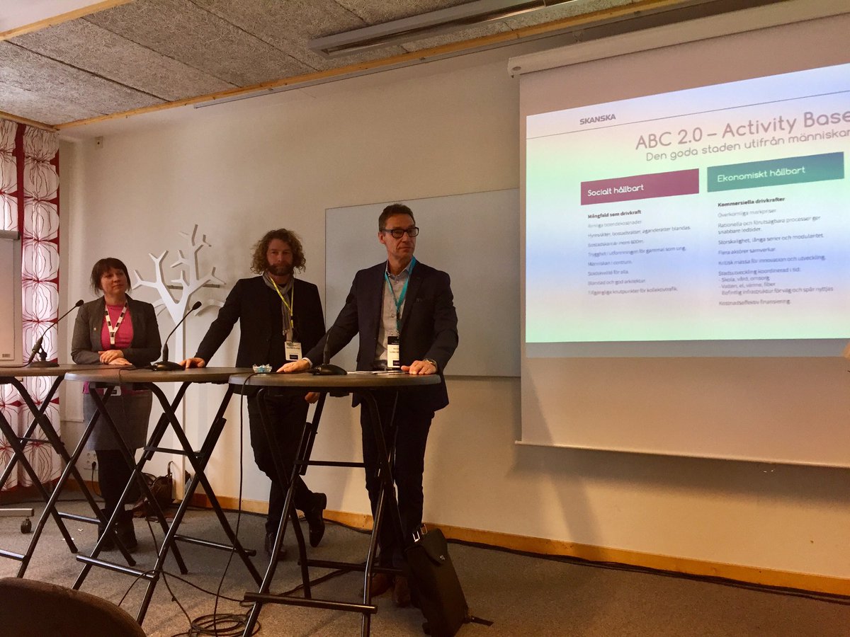 Mats Rönnbo Skanska, Matz Engman Luleå Näringsliv och Anna Lindh Wikblad bit. kommundirektör Luleå pratar stadsutveckling #BusinessArena