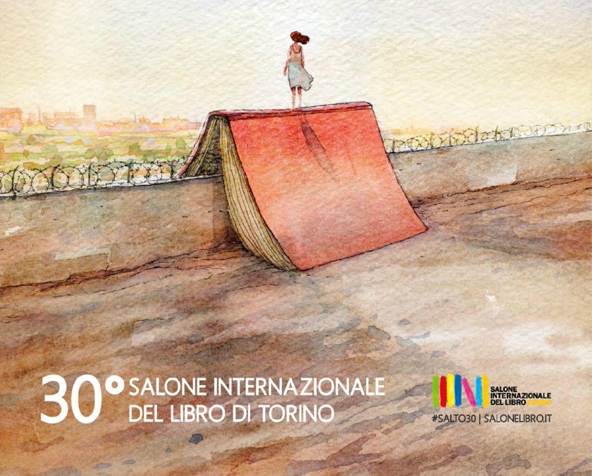 torinosweethome's tweet photo. Il bellissimo manifesto di @giannigipi per il #SalTo30 #torino @torinosweethome è pronta per la splendida #primaveratorinese @SalonedelLibro https://t.co/Baer0fXjb2