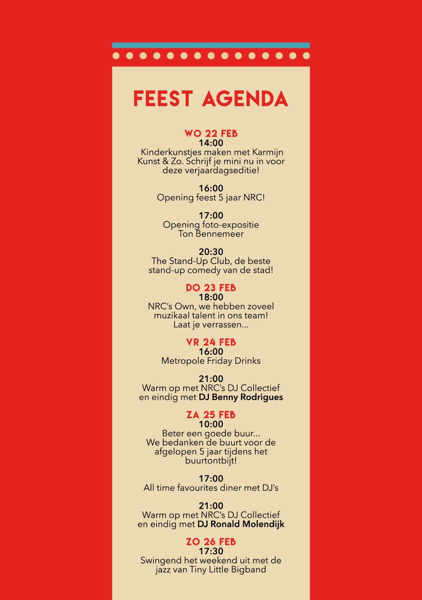 5 jaar <a href="/NRCafe/">NieuwRotterdamsCafe</a> gaan we vieren met 5 dagen feest in Nieuw Rotterdams Cafe. En vandaag gaan we beginnen..