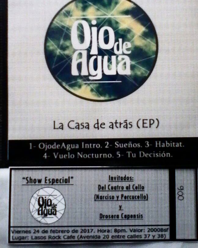 Solo faltan dos días para nuestro "Show Especial" Adquiere tu entrada antes del viernes y te regalaremos nuestro primer EP. ¡ Aprovecha !