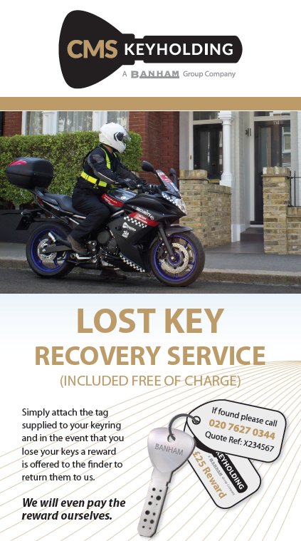CMSKeyholding's tweet photo. ...part of our Keysafe contract we will reward those who hand in any lost keys! #peaceofmind #lockedout https://t.co/ws3SFW7h4N https://t.co/0aVwRYvt34