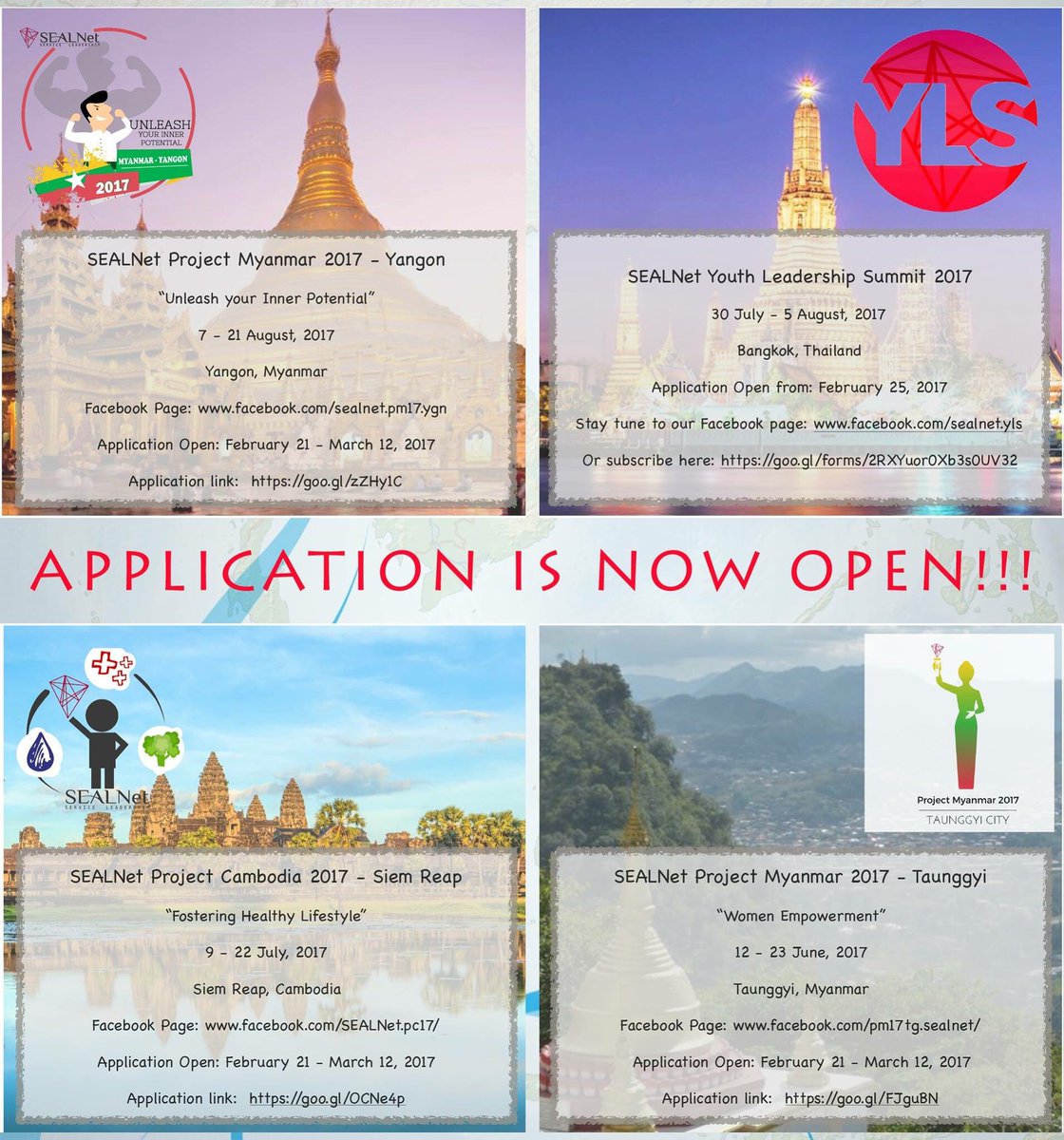 SEALNet_YLS's tweet photo. [SEALNet Summer Projects 2017]
The applications are now live until March 12, 2017.

For more info, please visit https://t.co/6DIj6oJ3k4 https://t.co/YkPJ6c7xXj
