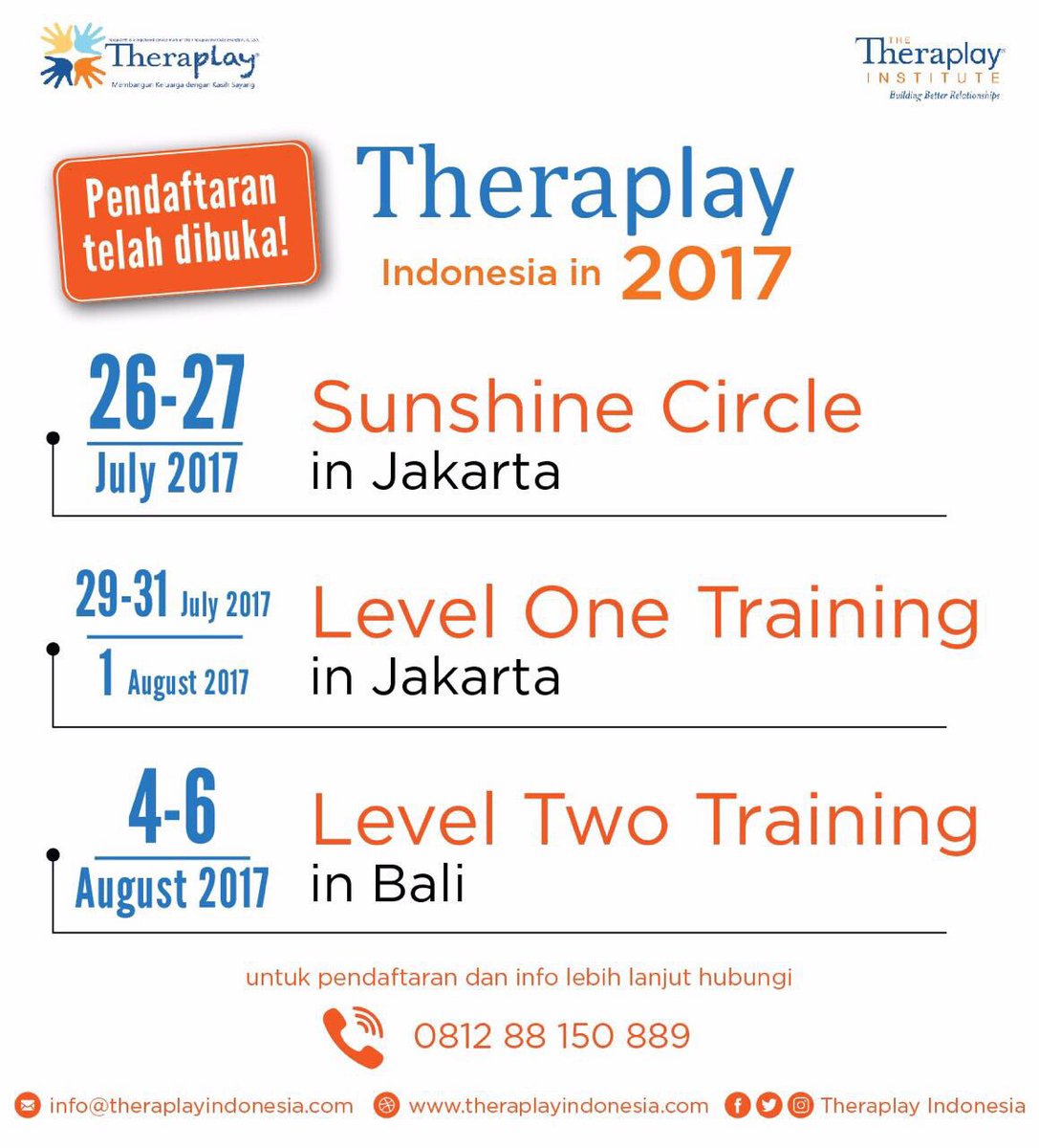 tehmita's tweet photo. Buat psikolog atau teman yg bergerak dibidang pendidikan&amp;perkembangan anak, yuk ikutan pelatihan ini,ada untuk guru juga lhoo @theraplayID https://t.co/LoQMnQ9oHe