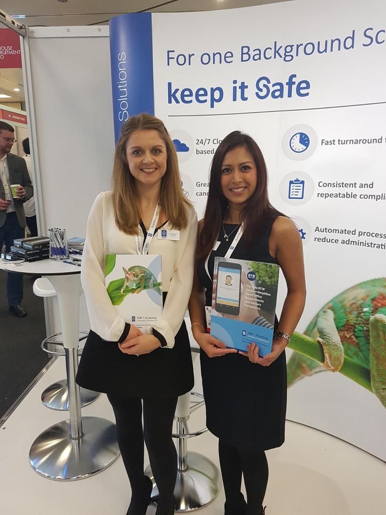 GoochFrancesca's tweet image. Great 2 days at the In-house Recruitment Expo. Stand 96. For background screening "keep it safe" #IHRE17