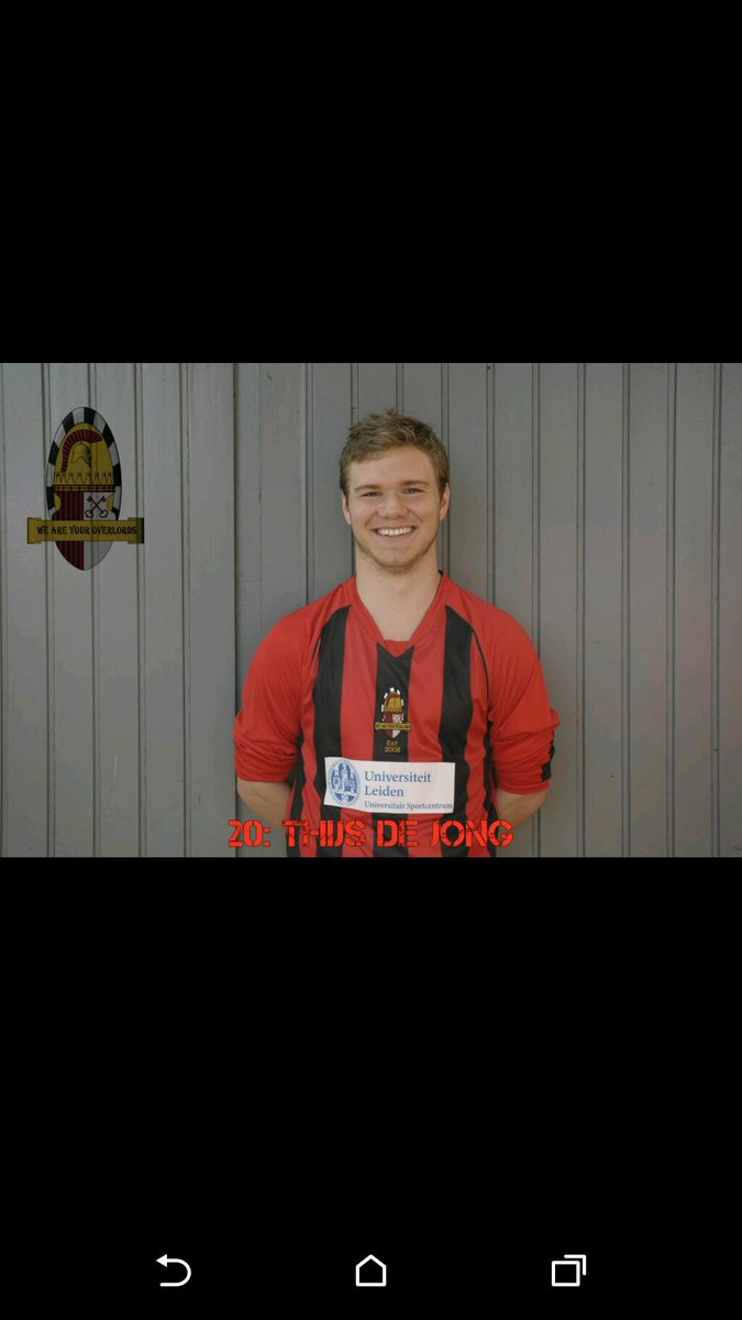 LVV_FF's tweet photo. Net terug gekomen van een blessure en gelijk weer in #Leids #ElftalVdWeek : #ThijsDeJong .@voetbalinleiden https://t.co/fkViU6x0wf