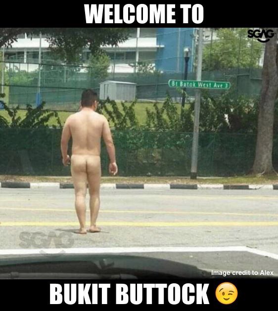 SGAG_SG's tweet photo. Walking in the middle of the day on the road without pants?? What an ass! https://t.co/UqKDMyv4Q0
