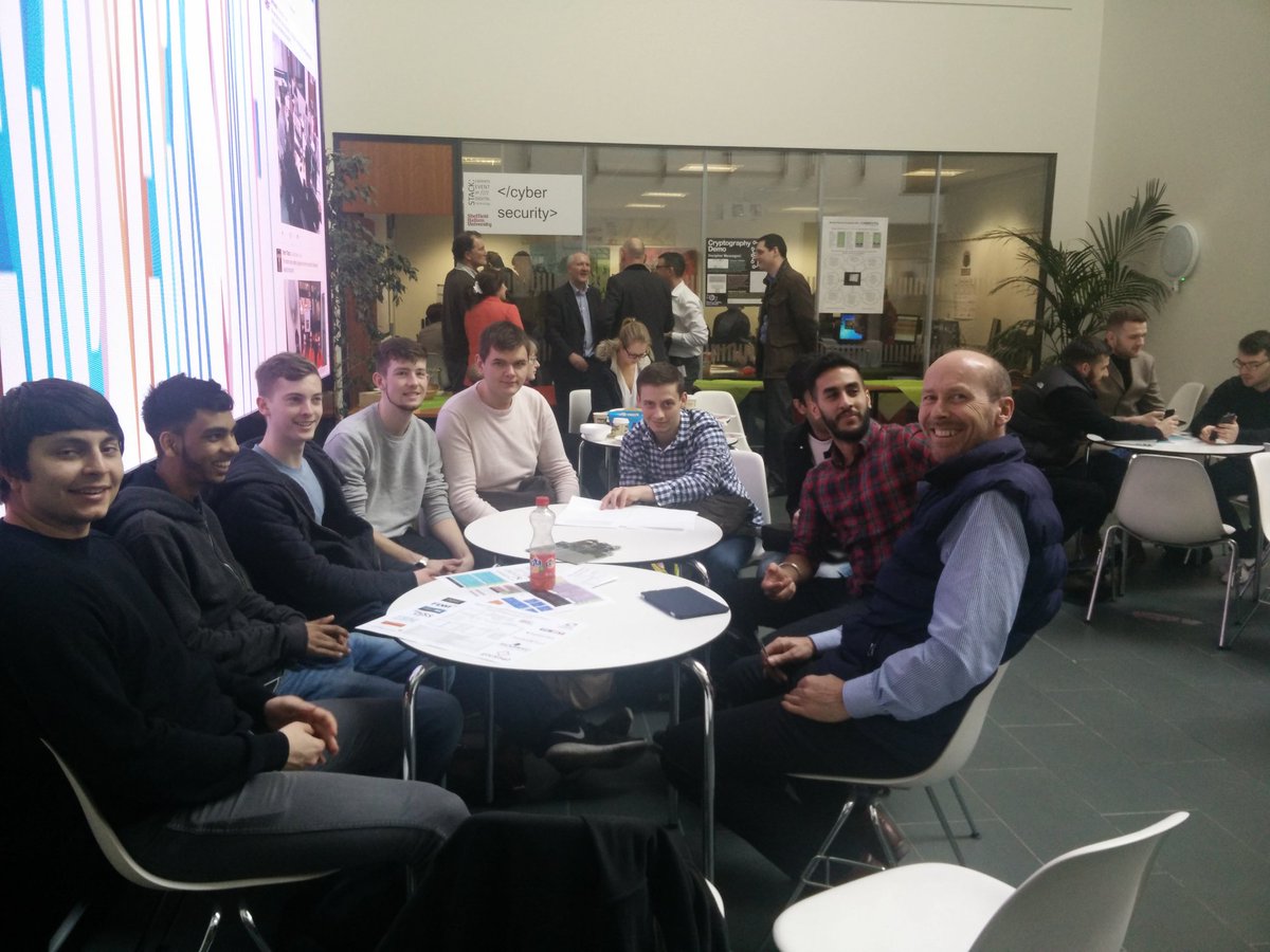 FourLions2016's tweet photo. Great to discuss our project with our first year ETP students and our client at @SHU_STACK  #SHUSTACK2017 #networking https://t.co/W5q9migGl6