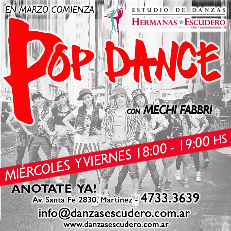 DanzasEscudero's tweet photo. CLASES 2017💣💣💣💥💥💥
#PopDance
#Elongacion
#BoomDance
#Reggaeton
Clases para adolescentes y adultos
TE ESPERAMOS‼️ https://t.co/pf1QYDquKf