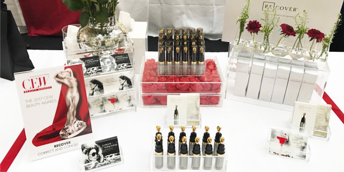 The ReCover stand at the CEW beauty awards last night. Great event with great products #CEW #recovercosmetics ow.ly/9STj309fevV