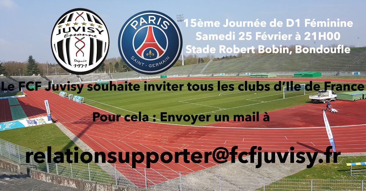 LPIFF75's tweet photo. 📅 [FEMININES] Pour promouvoir le football féminin, @Juv91Officiel invite tous les clubs franciliens face au PSG (nombre de place illimité) https://t.co/xaPUPpzC7d