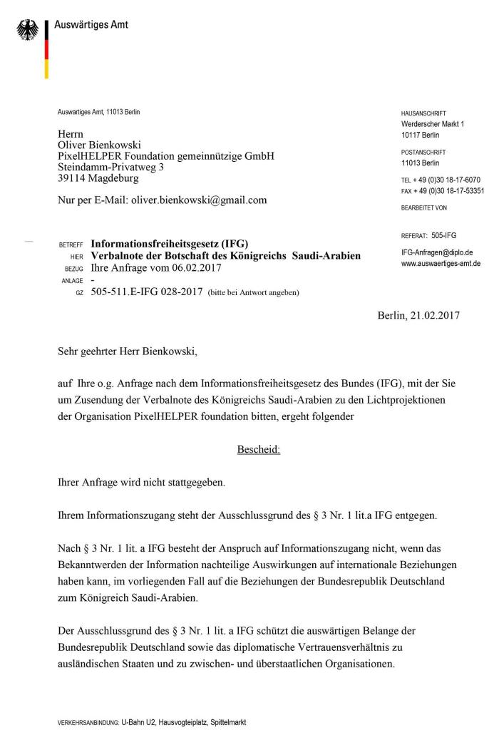 PixelHELPER's tweet photo. Das @AuswaertigesAmt gibt die #Zensur #Verbalnote der Botschaft von #SaudiArabien nicht raus. Beeinflussung der #Pressefreiheit @dwnews https://t.co/GfxemP9tCs