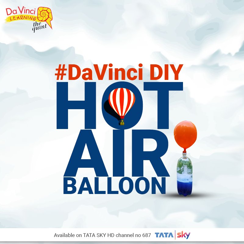 DVLIndia's tweet photo. How to Make a Hot Air Balloon at home? Click here to know: https://t.co/Mg7IUVYrQ6 #DaVinci DIY https://t.co/tDPZgfHFIP