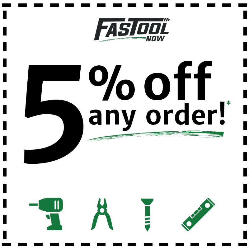 FastoolNow's tweet image. Stocking up for your next project just got easier. Take 5% off any order through Friday. Code Here 👉 bit.ly/2l81CqZ #tools #Deals