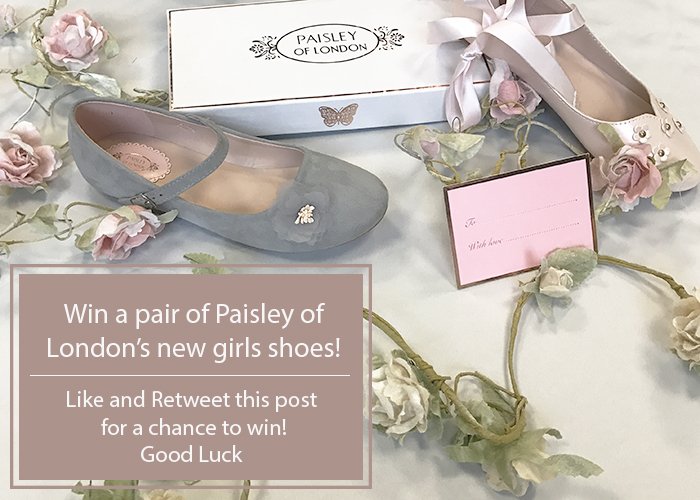 For a chance to win a pair of Paisley of London's new girl shoes!! All you have to do is #retweet and #like this post! #competition 🎉