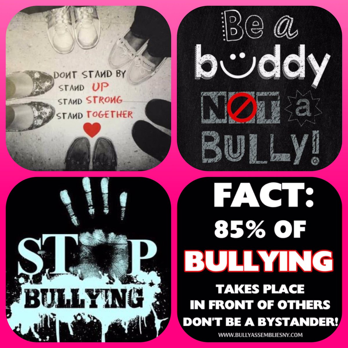 A14Taylor's tweet photo. Wear your pink shirt today - May there be a day in the near future where bullying no longer exists!! 👚 #PinkShirtDay #letsstandtogether https://t.co/0nBHKWyoi1