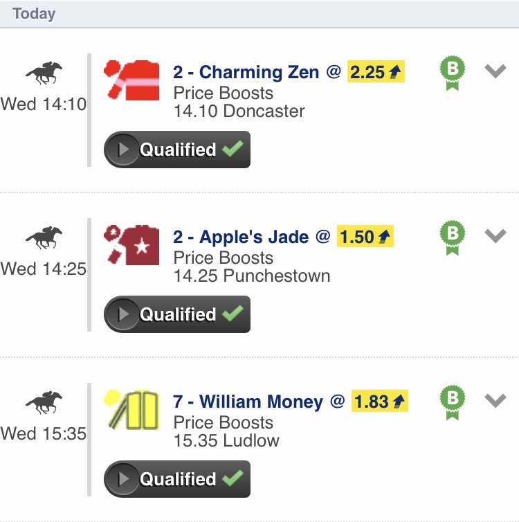 betwithvalue's tweet photo. Win accumulator tip for today's card! Skybet currently giving just over 5/1 #BetwithValue https://t.co/J1VKEMwxl6