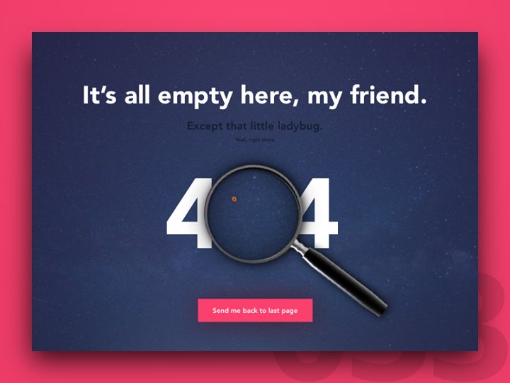 UXstudio's tweet image. A 404 page can also make your day! #emptystate Bence Vitárius on #dribbble #ui