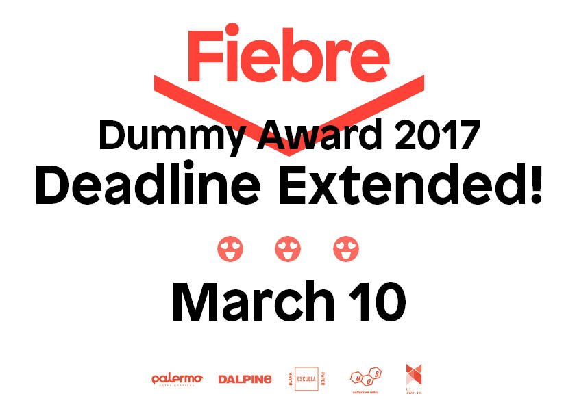 #Fiebredummyaward 
Ampliamos fecha! 
>>> 10 de MARZO <<<
Conoce al jurado internacional aquí: fiebrephotobook.com/single-post/20…