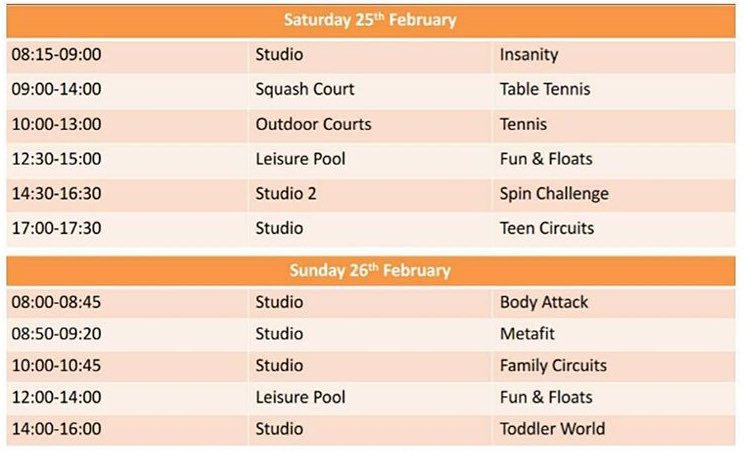 fusion_witham's tweet photo. Try our facilities for free this weekend only! Racquet sports, swimming &amp; classes all available. Call 01376 534910 for more! #MakeYourMove https://t.co/OPYniRwJ92