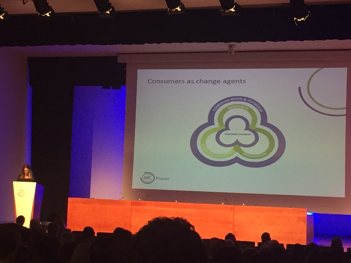 EITFood's tweet photo. Consumer centricity central in the knowledge triangle of @EIT_Food during our Comm. Dir. @vercaeren’s presentation #CommunicationActivities https://t.co/wNue8x9Ppu