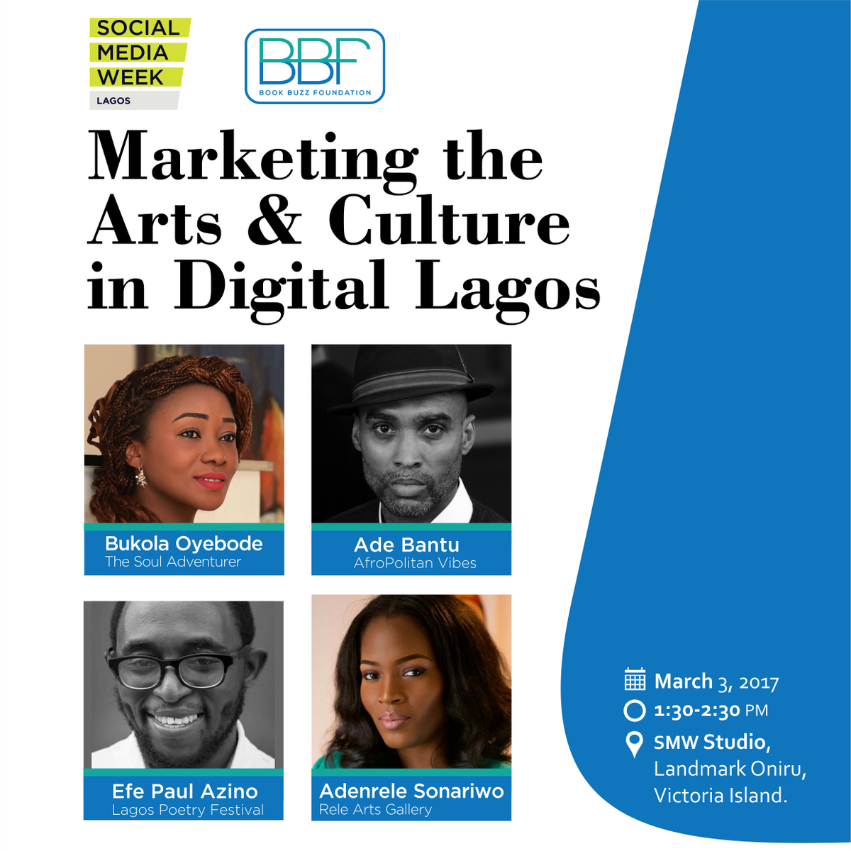 We're excited to be hosting an event <a href="/SMWLagos/">SocialMediaWeekLagos</a> Check out the details &amp; register here bit.ly/2kLkq37  #SMWMarketingtheArts